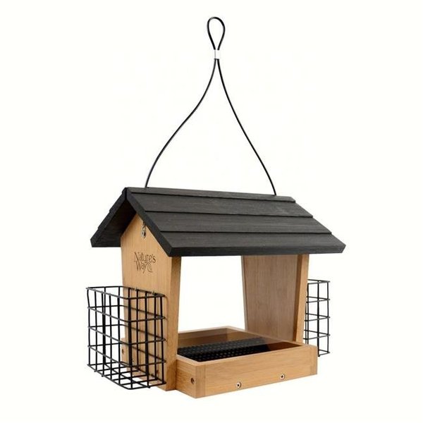 Natures Way Bird Products Natures Way Bird Products 228115 3 qt Bamboo Hopper Feeder 228115